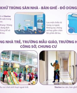 Hướng dẫn sử dụng dung dịch khử khuẩn sterine