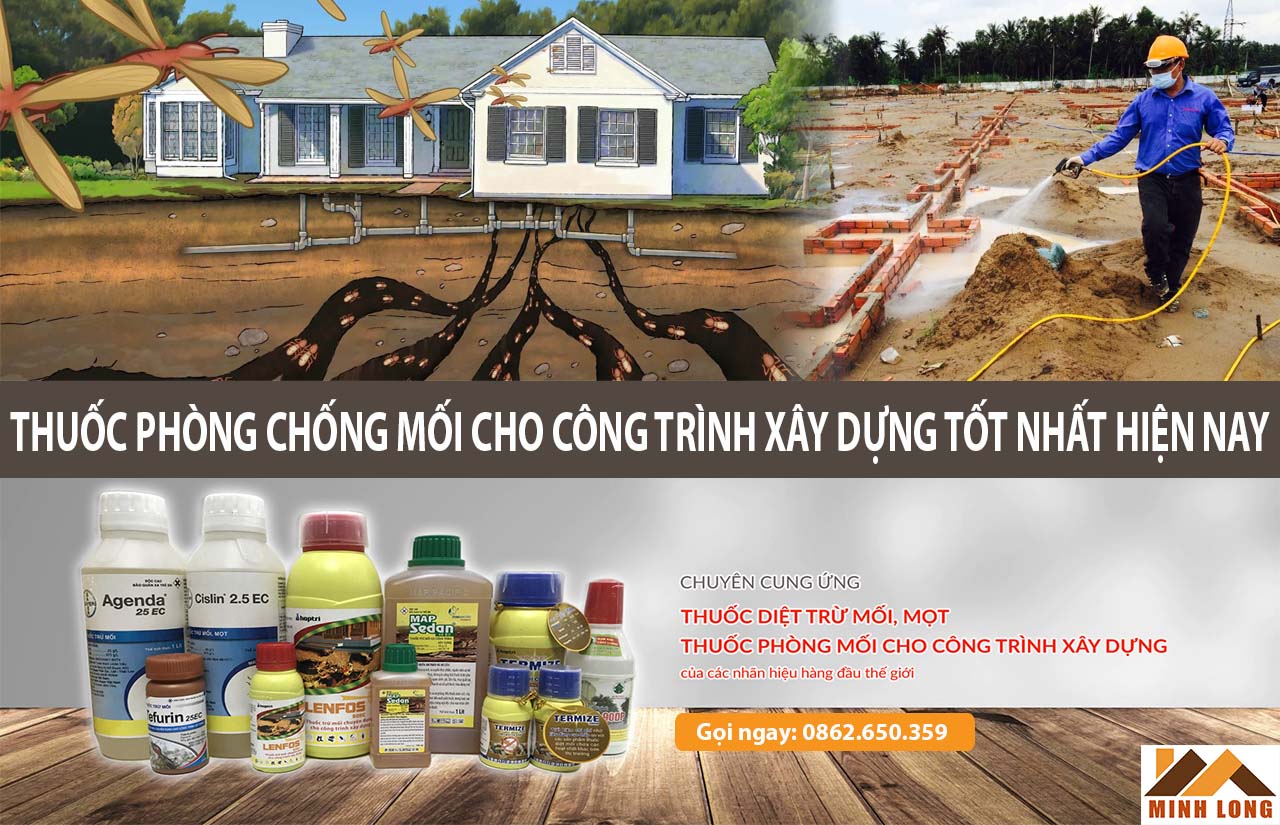 Thuốc phòng chống mối nền móng công trình xây dựng