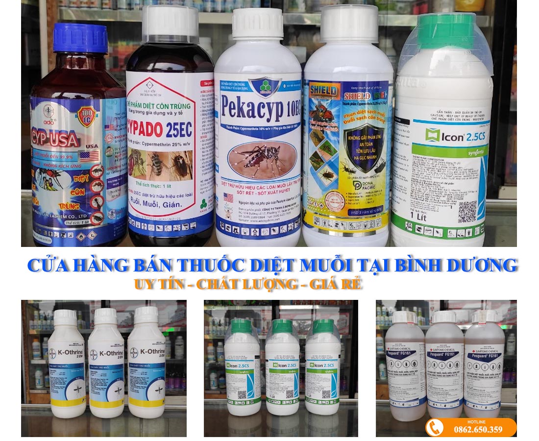 Cửa hàng bán thuốc diệt muỗi tại Bình Dương